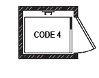 a black and white drawing - code 4